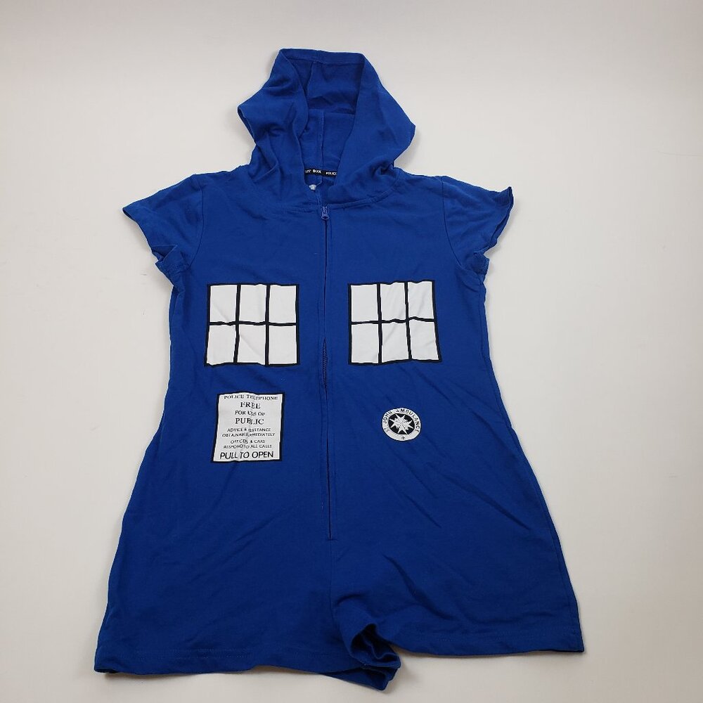 BBC Doctor Who TARDIS One Piece Romper with Hood